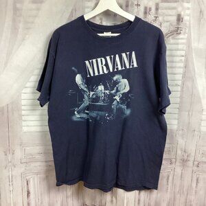 Vintage Nirvana T Shirt Black Short Sleeve L